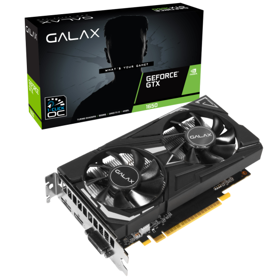 GALAX GeForce GTX 1650 EX PLUS OC Feature 4GB GDDR6 Graphics Card