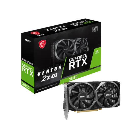 MSI GeForce RTX 3050 VENTUS 2X XS 8G OC Graphics Card
