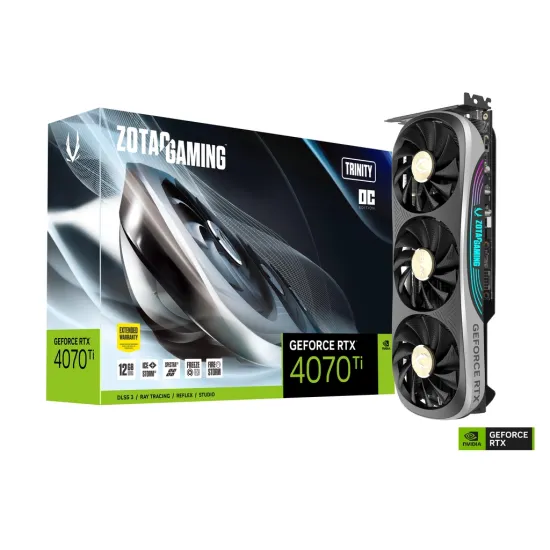 ZOTAC Gaming GeForce RTX 4070 Ti Trinity OC 12GB GDDR6X Graphics Card
