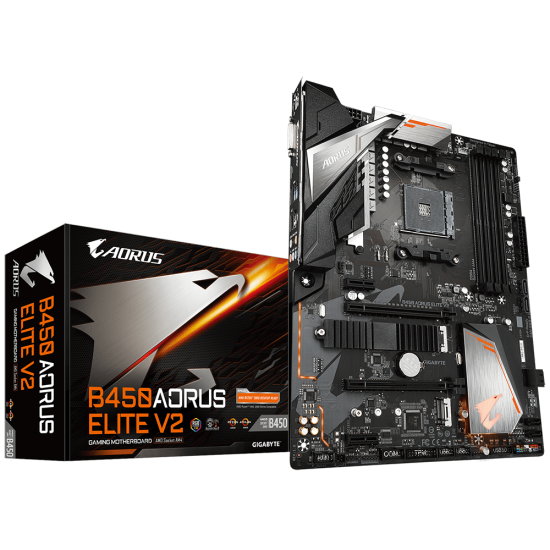 Gigabyte B450 AORUS Elite V2 AM4 DDR4 Motherboard 