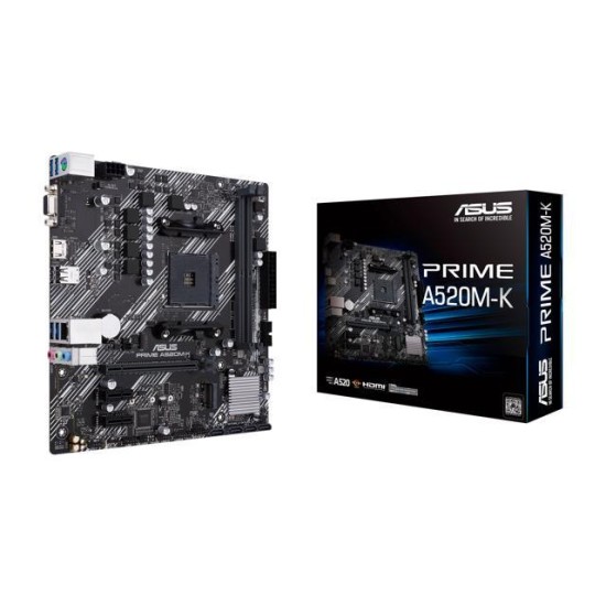 ASUS PRIME A520M-K AM4 Micro ATX Motherboard