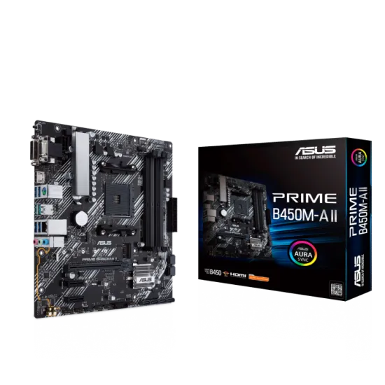 ASUS PRIME B450M-A II AM4 Micro ATX Motherboard