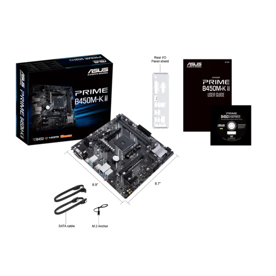 ASUS Prime B450M-KII AM4 Micro ATX Motherboard