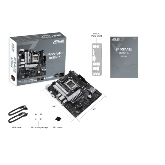 ASUS PRIME B650M-K AM5 DDR5 Micro ATX Motherboard