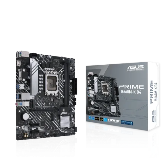 ASUS PRIME B660M-K DDR4 LGA 1700 Micro ATX Motherboard