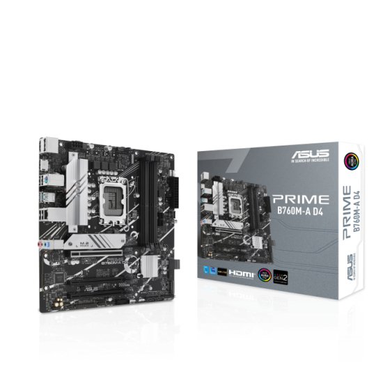 ASUS PRIME B760M-A D4 LGA1700 micro ATX Motherboard