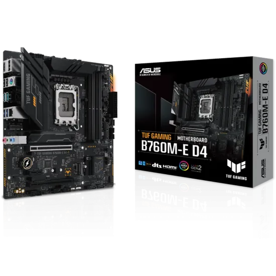 ASUS TUF GAMING B760M-E D4 LGA1700 micro ATX Motherboard