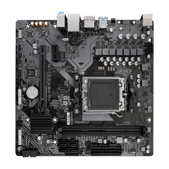 Gigabyte A620M H DDR5 AM5 M-ATX Motherboard Black