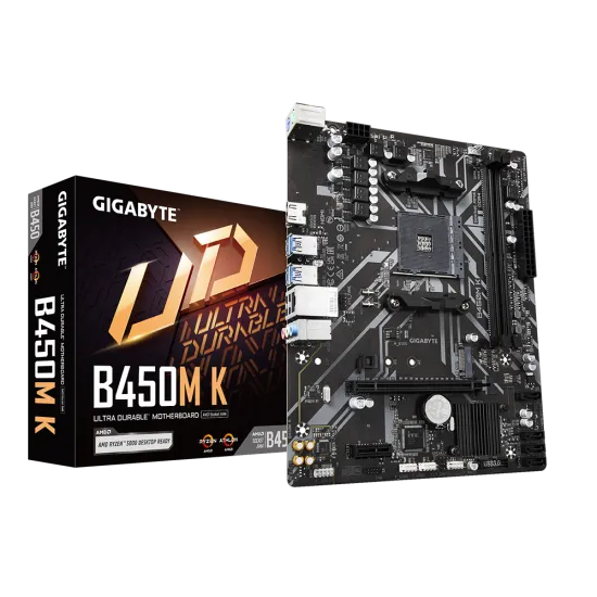 Gigabyte B450M K AM4 DDR4 Micro ATX Motherboard