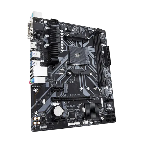 GIGABYTE B450M S2H AM4 DDR4 Micro ATX Motherboard