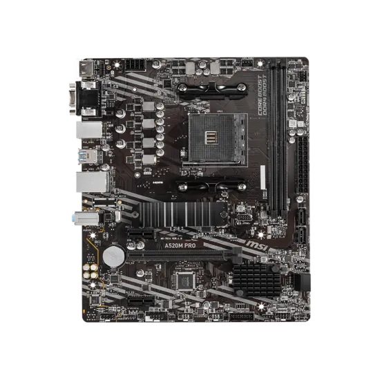 MSI A520M PRO AM4 Micro ATX Motherboard