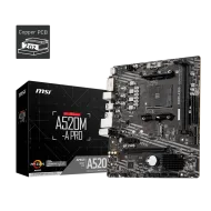 MSI A520M-A PRO DDR4 AM4 M-ATX Motherboard Black MSI A520M-A PRO DDR4 AM4 M-ATX Motherboard Black