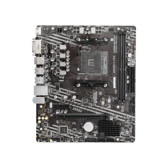 MSI A520M-A PRO DDR4 AM4 M-ATX Motherboard Black