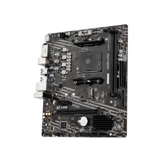 MSI A520M-A PRO DDR4 AM4 M-ATX Motherboard Black