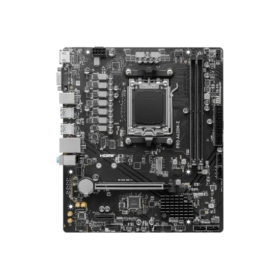 MSI A620M-E PRO DDR5 AM5 M-ATX Motherboard Black