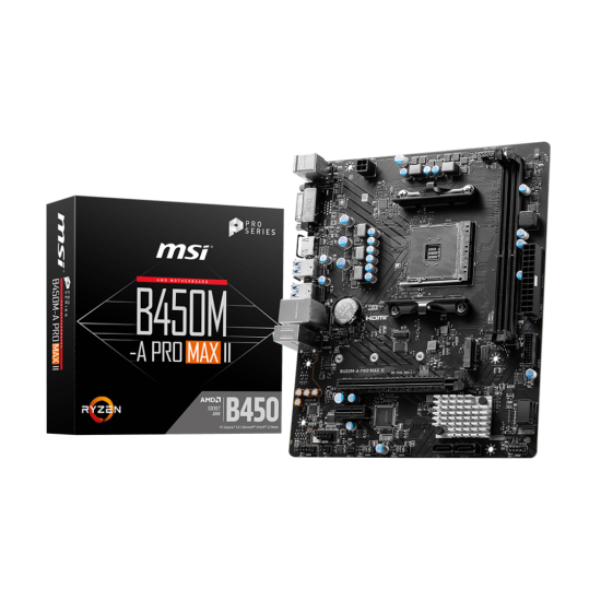 MSI B450M-A PRO MAX II DDR4 AM4 Motherboard