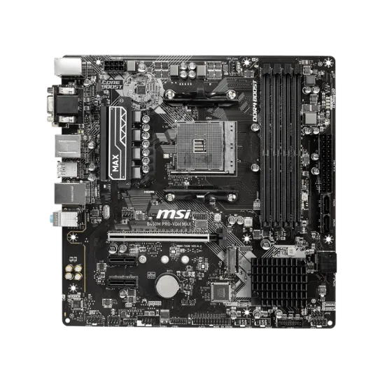 MSI B450M PRO-VDH MAX DDR4 AM4 M-ATX Motherboard Black