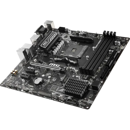 MSI B450M PRO-VDH MAX DDR4 AM4 M-ATX Motherboard Black