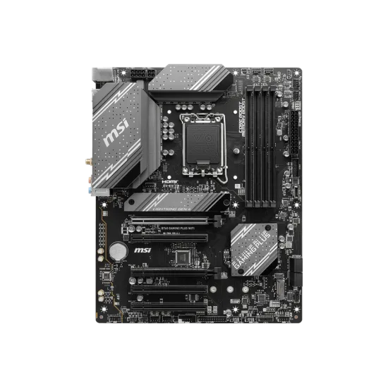 MSI B760 GAMING PLUS WIFI DDR5 LGA1700 ATX Motherboard Black