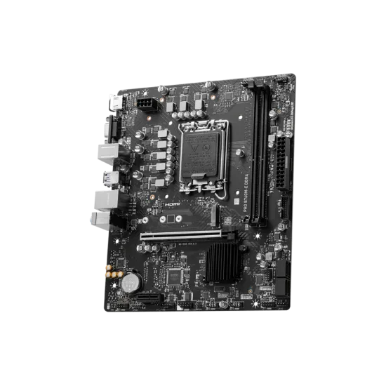 MSI PRO B760M-E DDR4 LGA1700 M-ATX Motherboard Black
