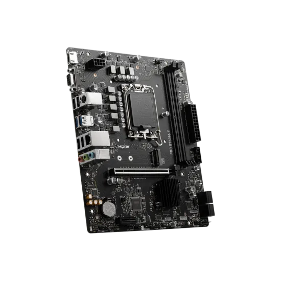 MSI PRO B760M-E DDR5 LGA1700 M-ATX Motherboard Black
