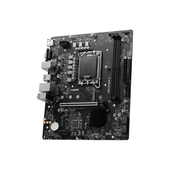 MSI PRO B760M-E DDR5 LGA1700 Micro ATX Motherboard