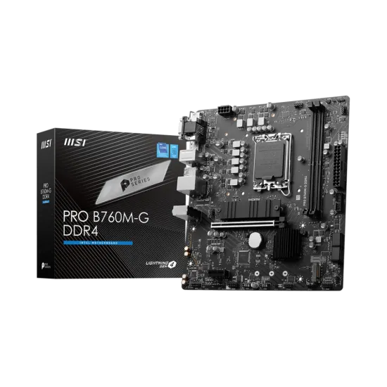 MSI PRO B760M-G DDR4 LGA1700 Micro ATX Motherboard