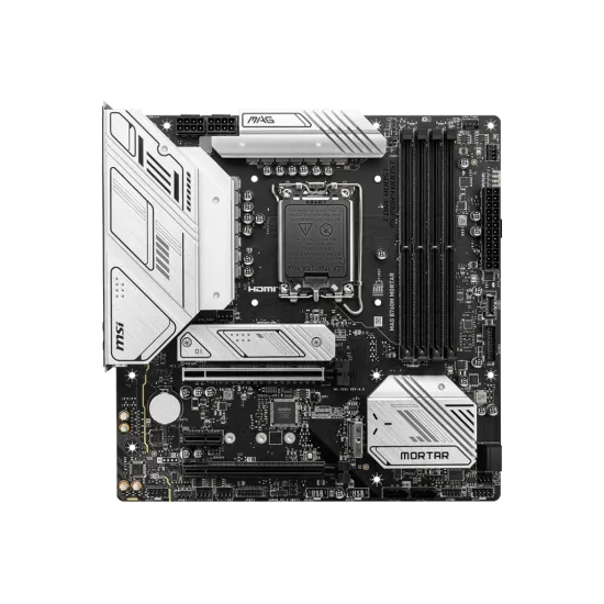 MSI MAG B760M MORTAR DDR5 LGA1700 M-ATX Motherboard Black