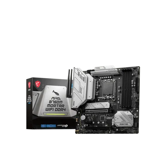 MSI MAG B760M MORTAR DDR4 WIFI LGA1700 Micro ATX Motherboard