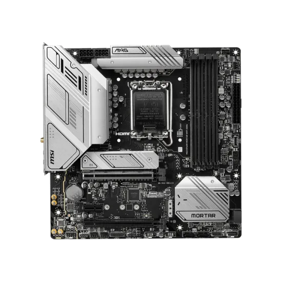 MSI MAG B760M MORTAR DDR4 WIFI LGA1700 Micro ATX Motherboard
