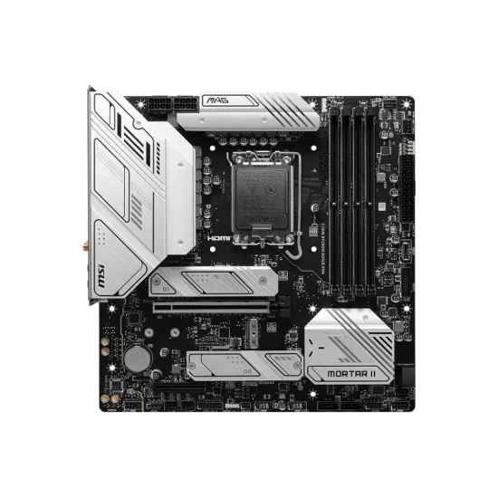 MSI MAG B760M MORTAR WIFI II DDR5 LGA1700 M-ATX Motherboard Black