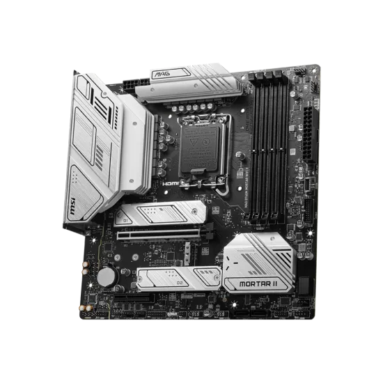 MSI MAG B760M MORTAR WIFI II DDR5 LGA1700 M-ATX Motherboard Black