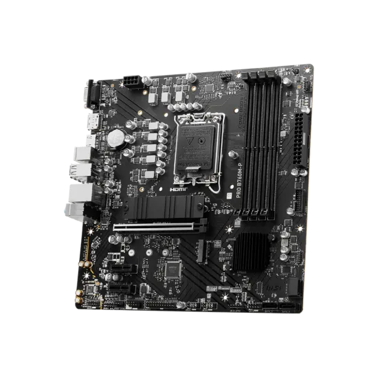 MSI PRO B760M-P DDR5 LGA1700 M-ATX Motherboard Black