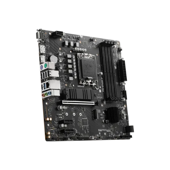 MSI PRO B760M-P DDR5 LGA1700 M-ATX Motherboard Black