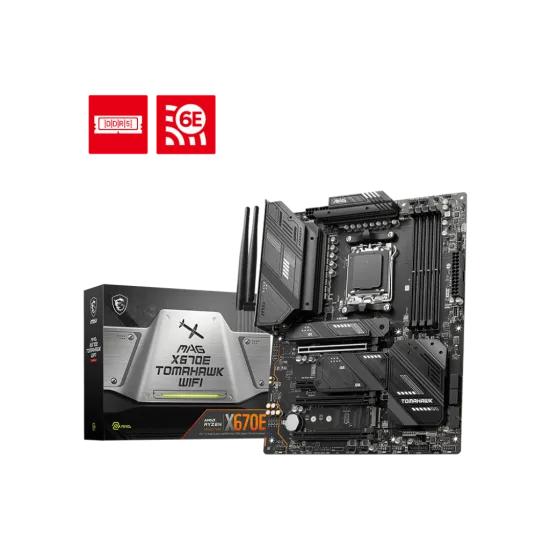 MSI MAG X670E TOMAHAWK WIFI DDR5 AM5 ATX Motherboard Black