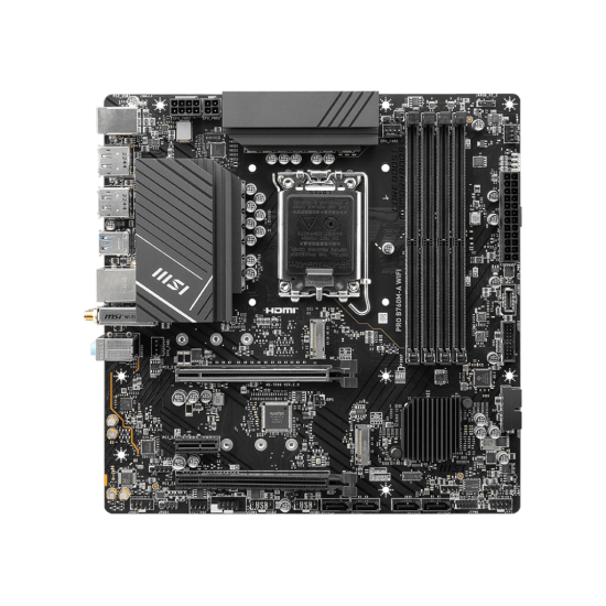 MSI PRO B760M-A DDR5 WIFI LGA1700 mATX Motherboard