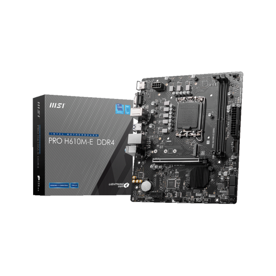 MSI PRO H610M-E DDR4 LGA1700 M-ATX Motherboard