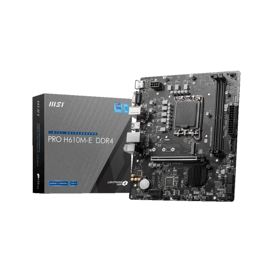 MSI PRO H610M-E DDR4 LGA1700 M-ATX Motherboard