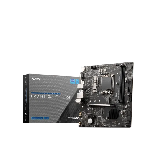 MSI PRO H610M-G LGA1700 DDR4 Micro ATX Motherboard