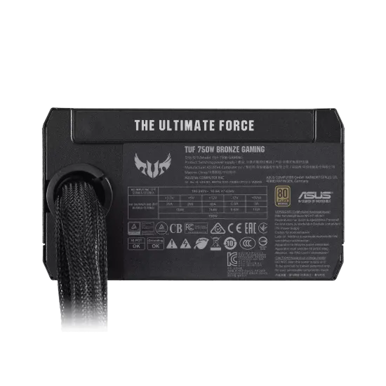 ASUS TUF GAMING 750B 80 PLUS Bronze 750W Non Modular Power Supply