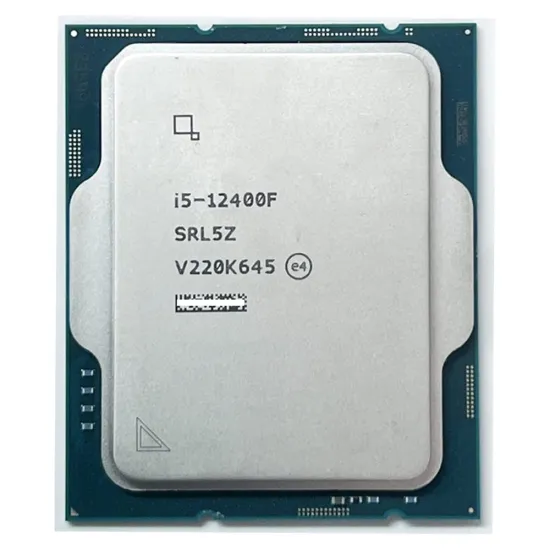 Intel Core i5 12400F Processor 6 Core 12 Threads 4.4 GHz Max Turbo LGA 1700 Tray + Stock Cooler