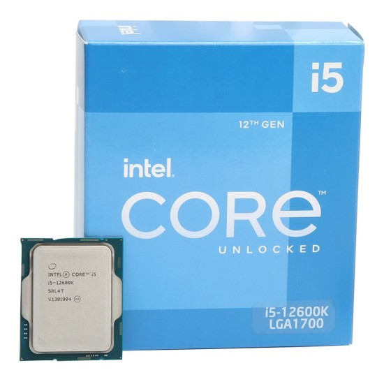 Intel Core i5-12600K LGA 1700 Processor 10-Core (6P+4E) 16-Thread (Max Boost 4.9 GHz)