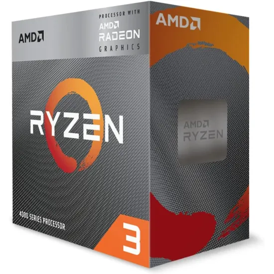 AMD Ryzen 3 4100 Processor 4 Cores 8 Threads 4.0 Ghz Max Boost AM4 Socket