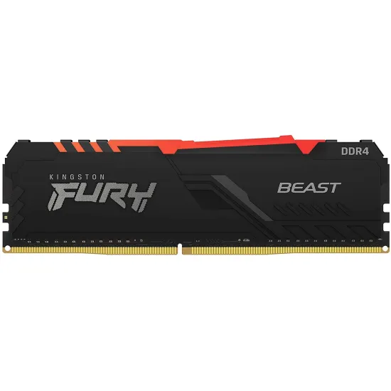 Kingston FURY Beast RGB 16GB 3600MHz DDR4 CL18 Desktop Memory