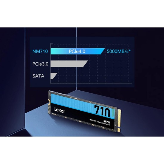 Lexar NM710 500GB M.2 2280 PCIe Gen4x4 NVMe SSD