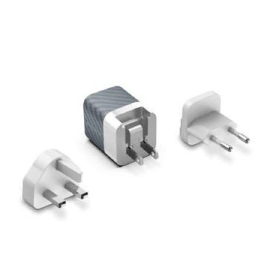 Energizer Wall Charger Multi Plug 20W for Travel - Silver