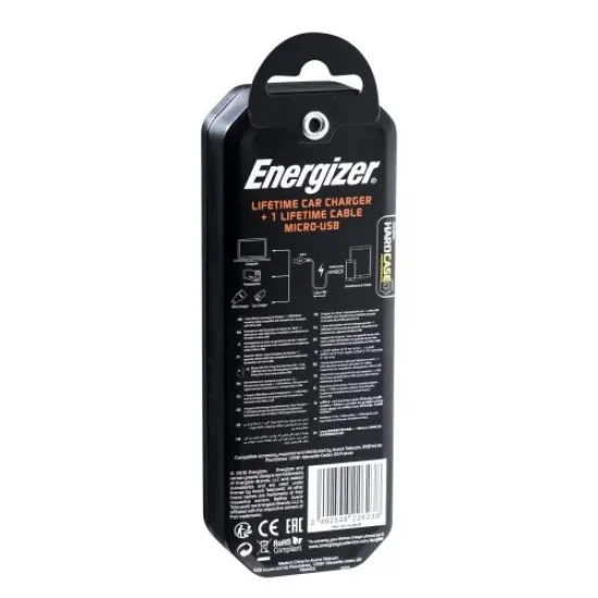 Energizer car charger 5W + micro-USB cable -DC1ALMCM