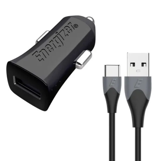 Energizer car charger 18W QC3 + Type-C cable