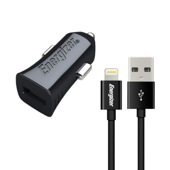 Energizer car charger 5W + lightning cable