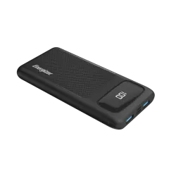 Energizer power bank 10000mah 2USB-A + one USB-C 20W- Black